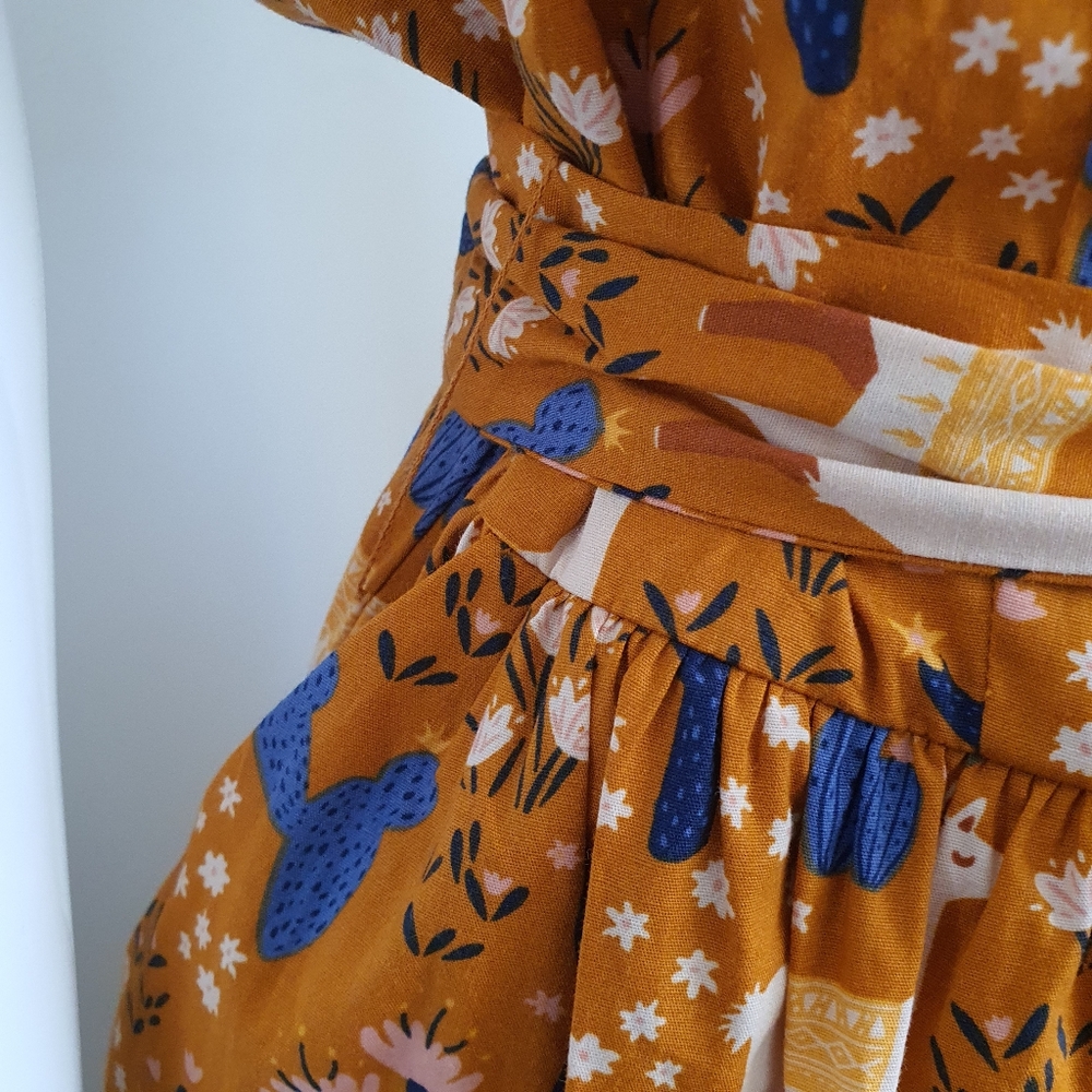 NWT Princess Highway Size 14 Llama Print Fit and Flare Dress with Pockets - Picture 9 of 15